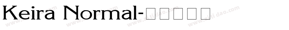 Keira Normal字体转换